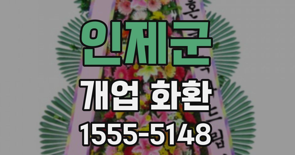 인제군 개업 화환