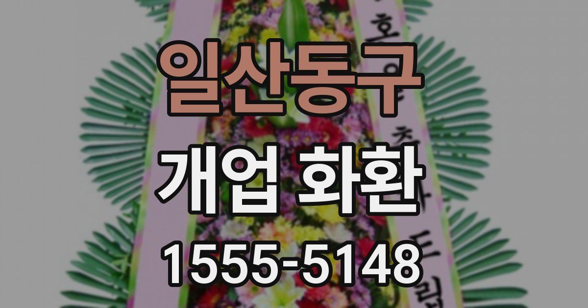 일산동구 개업 화환