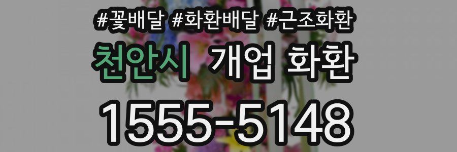 천안시 개업 화환