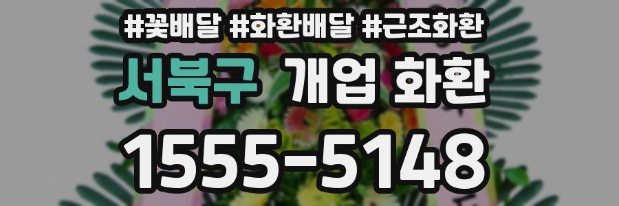 서북구 개업 화환