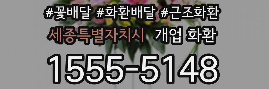 세종특별자치시 개업 화환