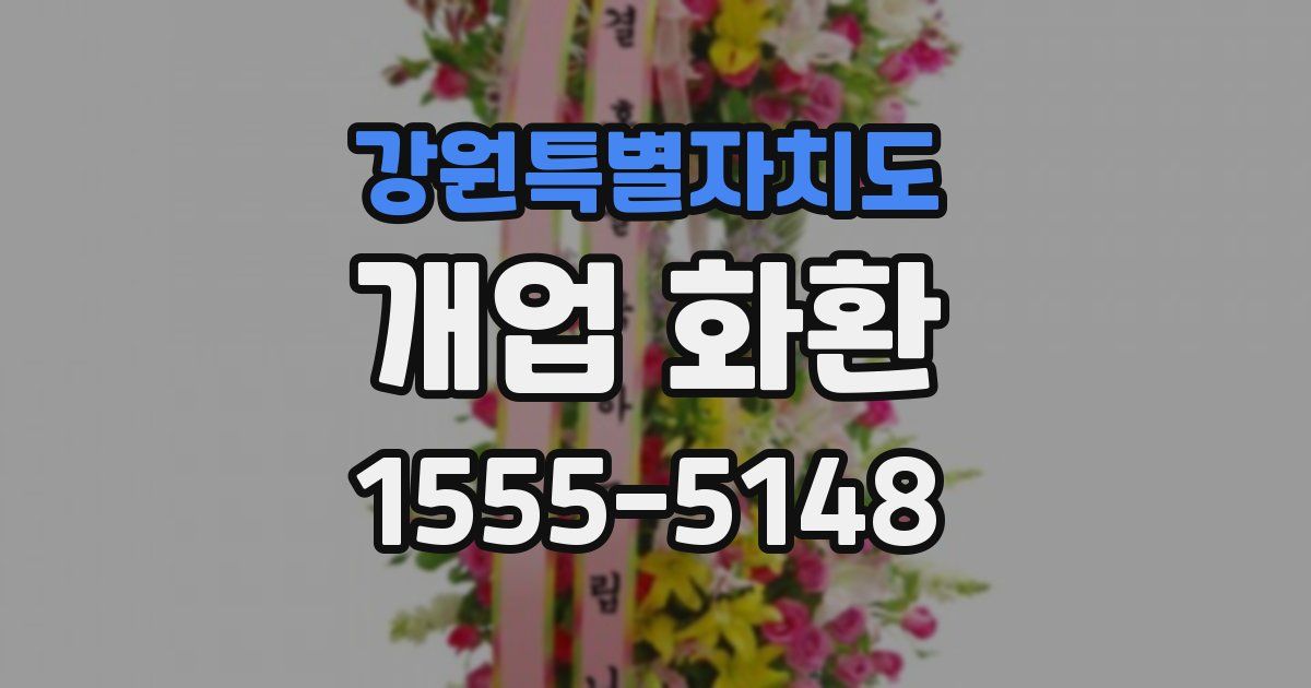 강원특별자치도 개업 화환