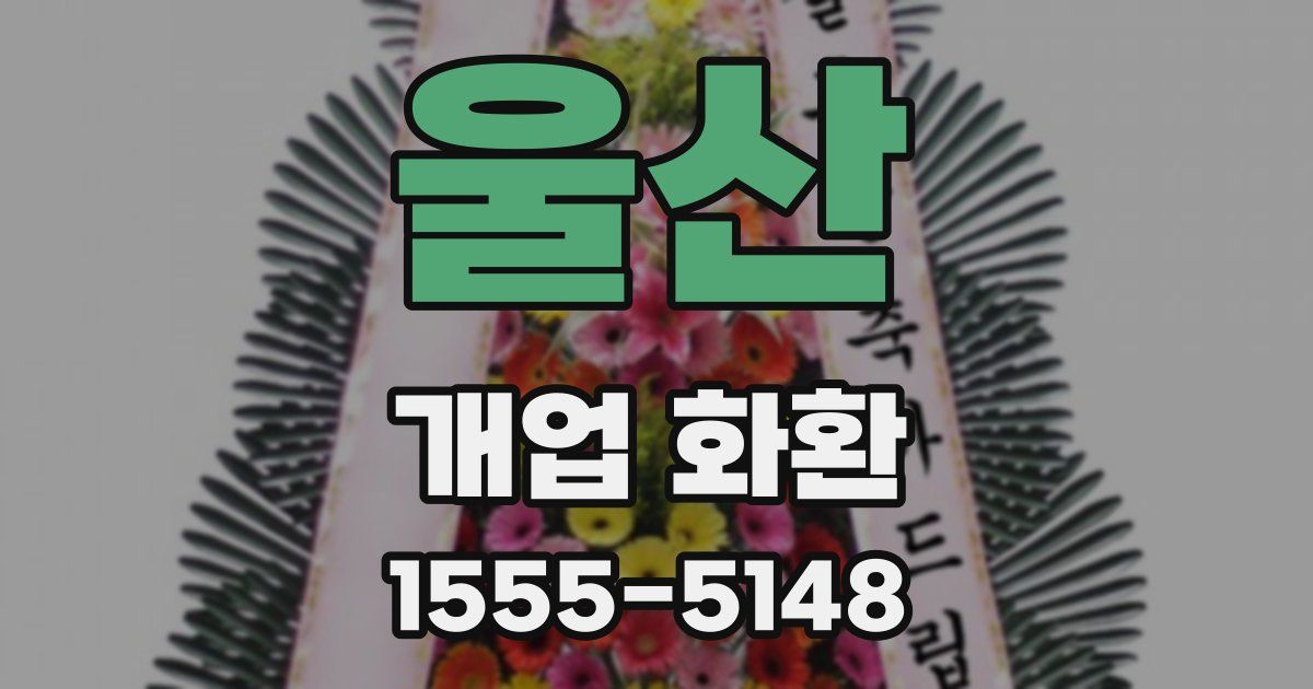 울산 개업 화환