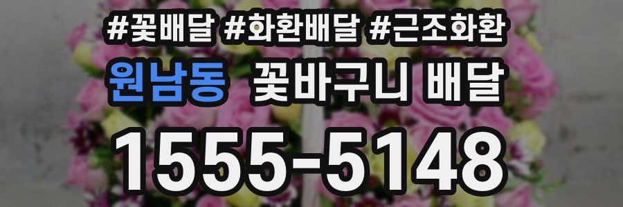 원남동 꽃바구니 배달