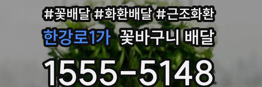 한강로1가 꽃바구니 배달