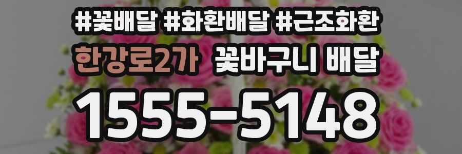 한강로2가 꽃바구니 배달