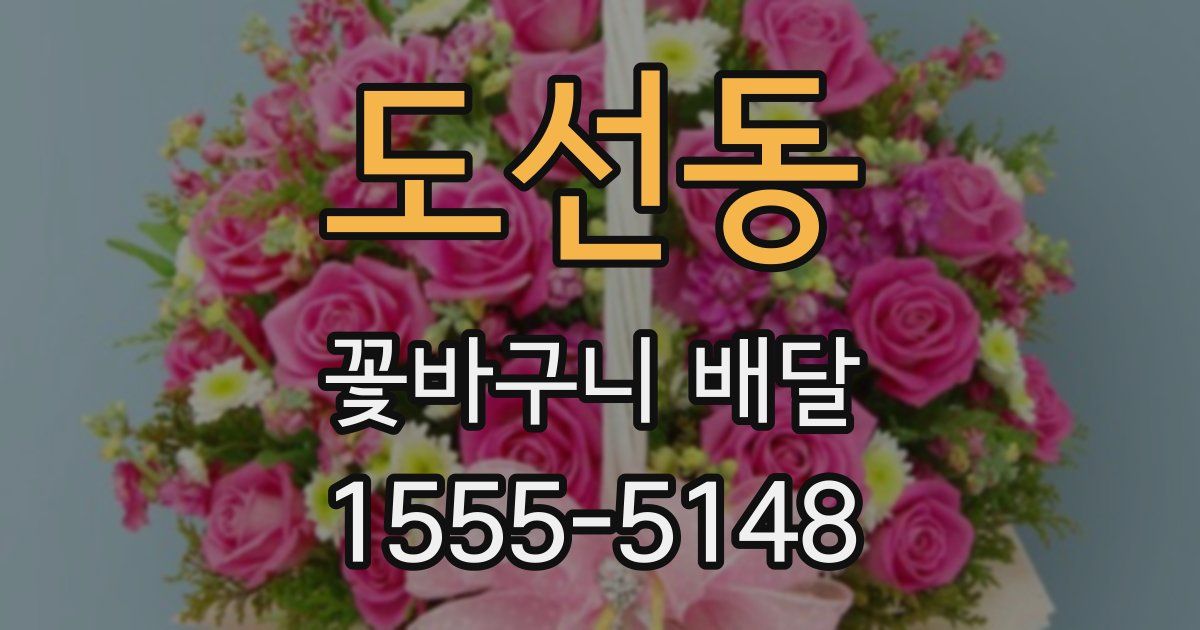 도선동 꽃바구니 배달