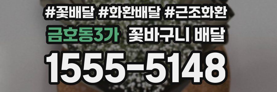 금호동3가 꽃바구니 배달