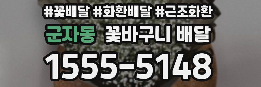 군자동 꽃바구니 배달