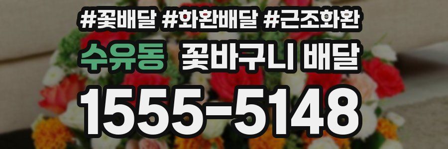수유동 꽃바구니 배달