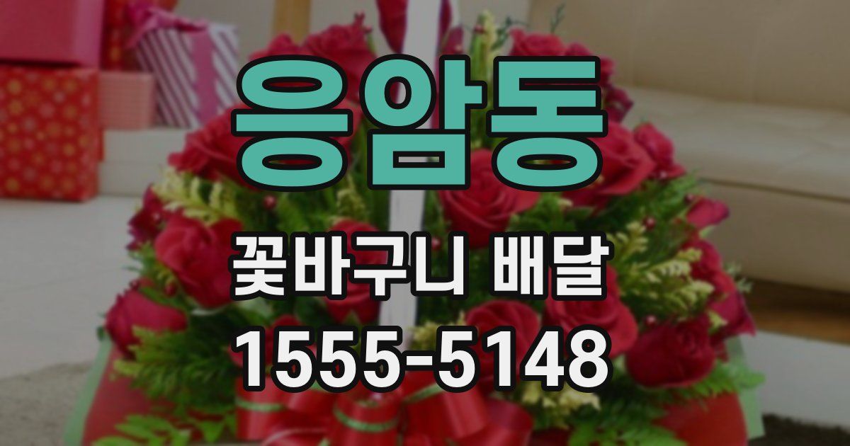 응암동 꽃바구니 배달