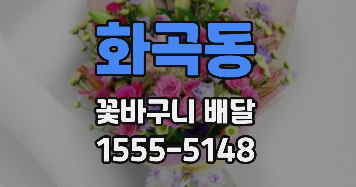 화곡동 꽃바구니 배달