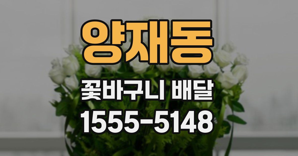 양재동 꽃바구니 배달