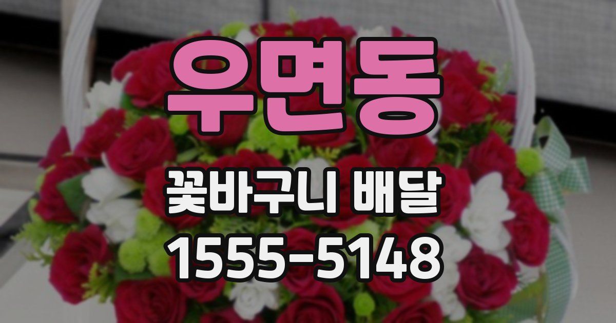 우면동 꽃바구니 배달