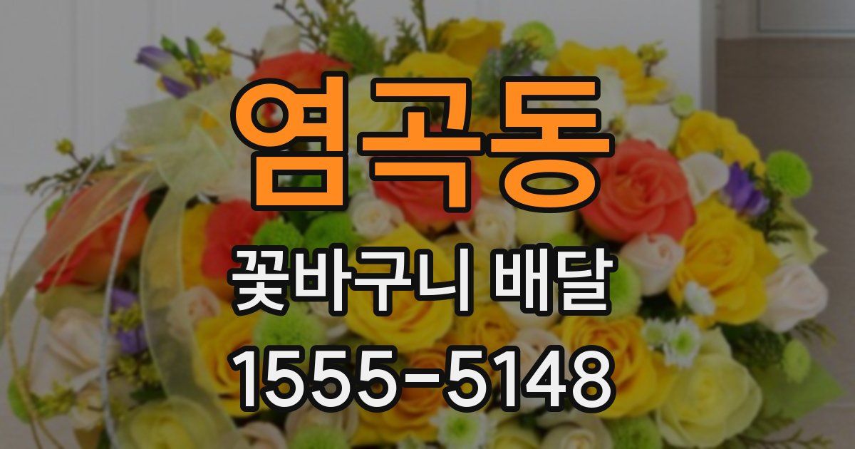 염곡동 꽃바구니 배달