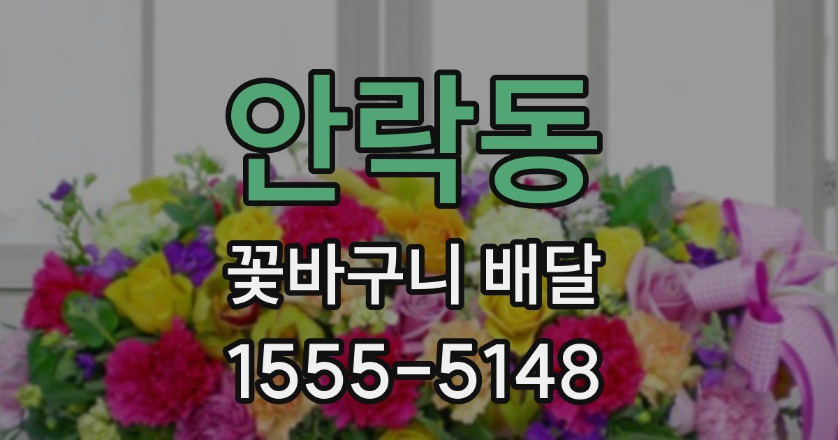 안락동 꽃바구니 배달