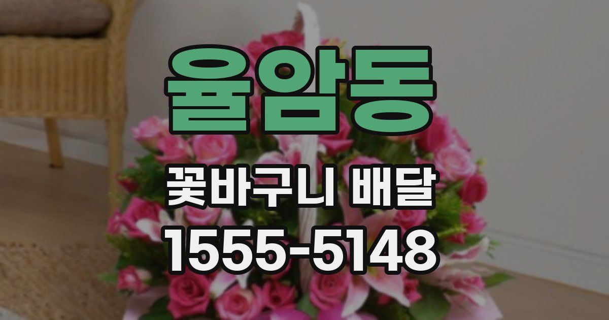 율암동 꽃바구니 배달