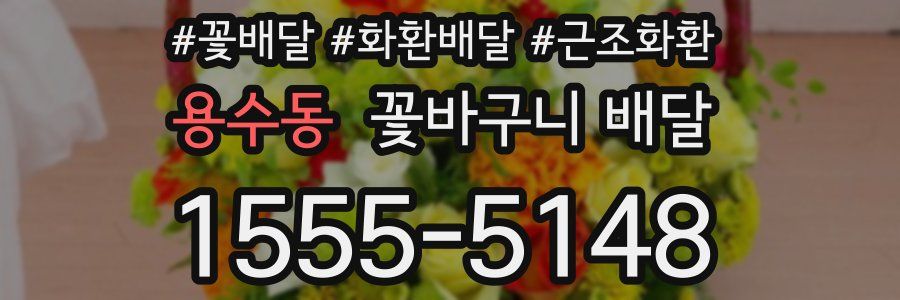 용수동 꽃바구니 배달