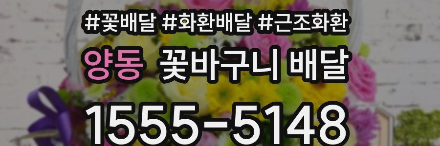 양동 꽃바구니 배달