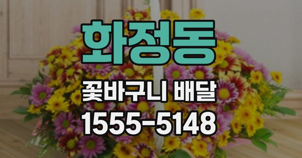 화정동 꽃바구니 배달