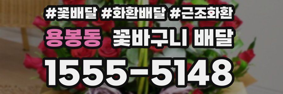 용봉동 꽃바구니 배달