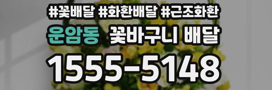 운암동 꽃바구니 배달