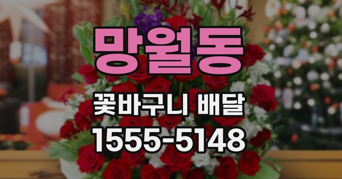 망월동 꽃바구니 배달