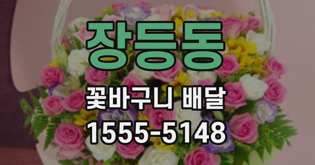 장등동 꽃바구니 배달