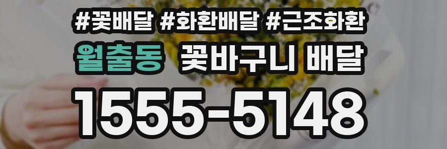 월출동 꽃바구니 배달