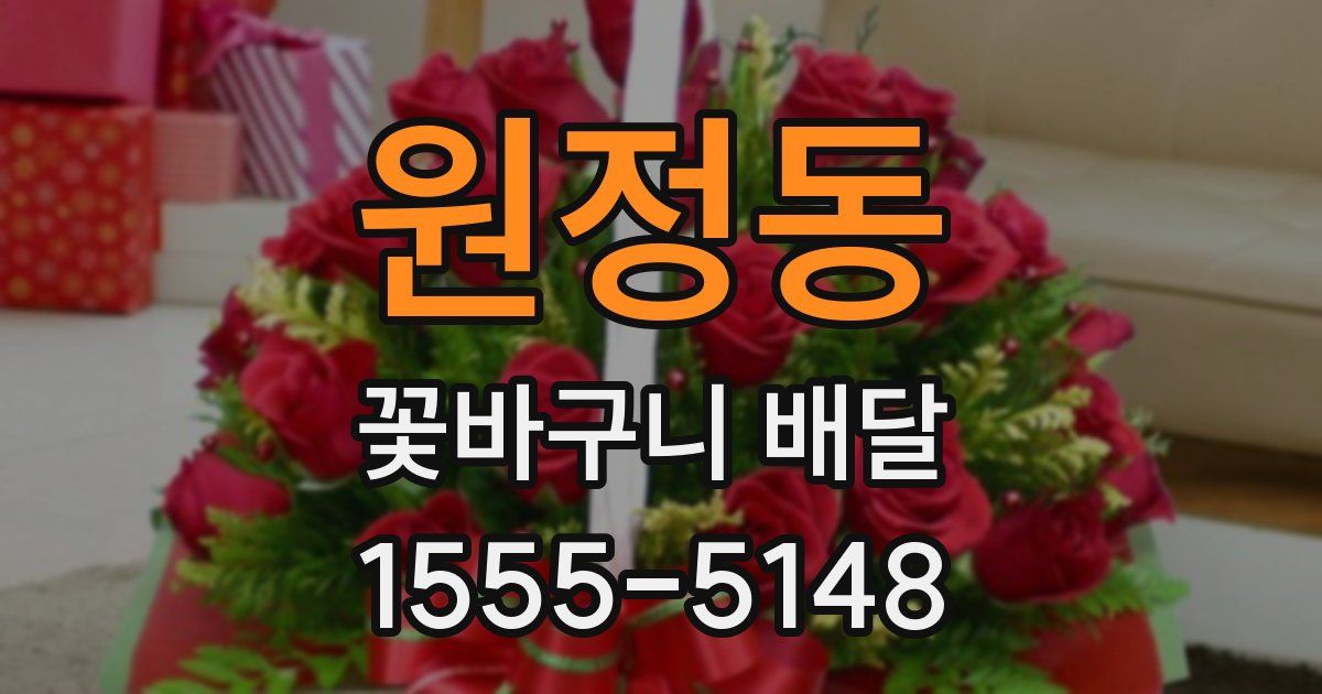 원정동 꽃바구니 배달