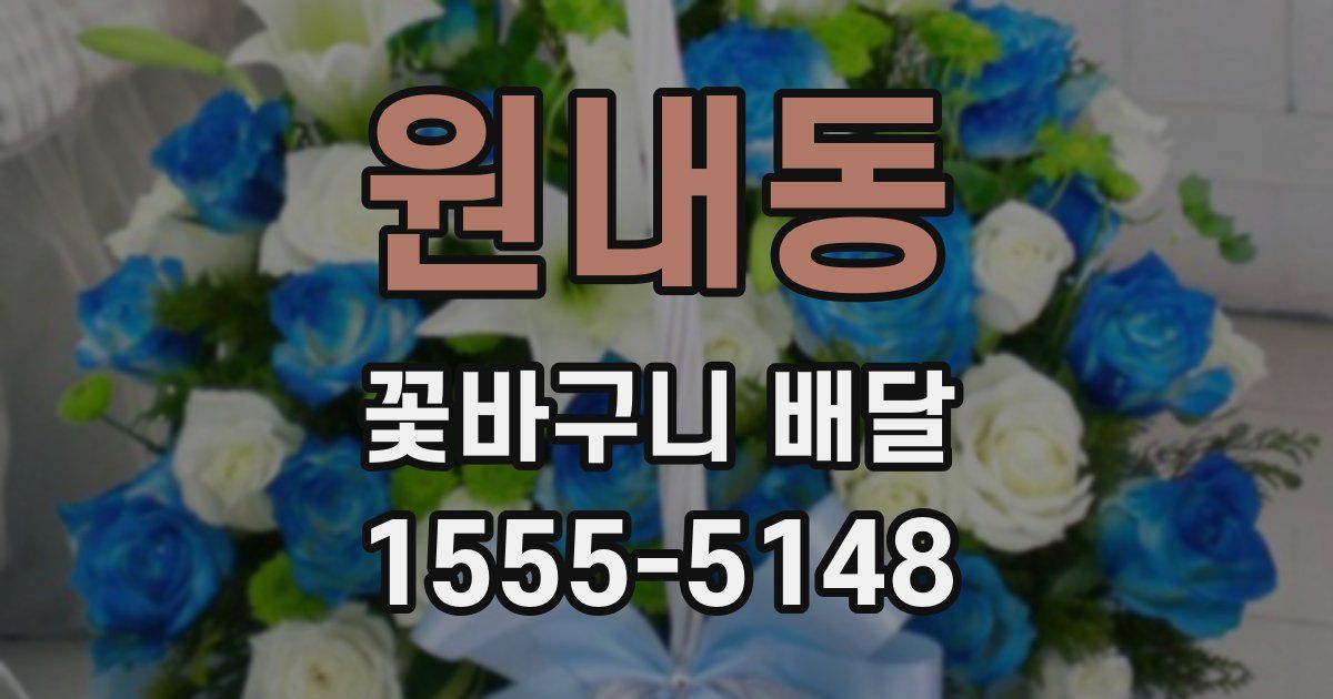 원내동 꽃바구니 배달