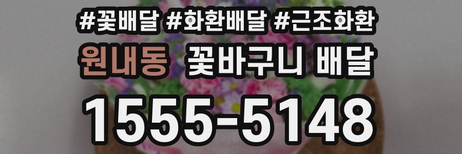 원내동 꽃바구니 배달