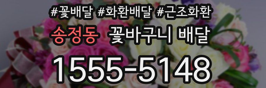 송정동 꽃바구니 배달