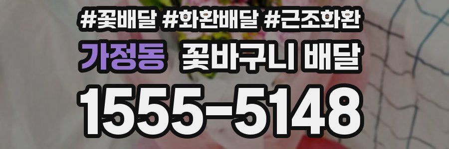 가정동 꽃바구니 배달