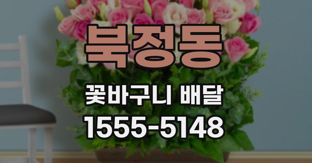 북정동 꽃바구니 배달