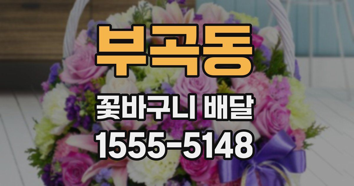 부곡동 꽃바구니 배달