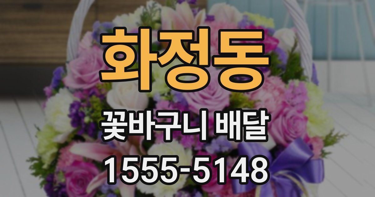 화정동 꽃바구니 배달