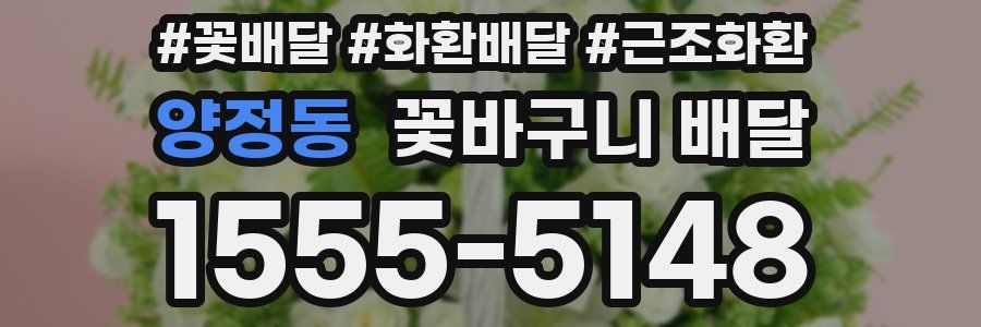 양정동 꽃바구니 배달
