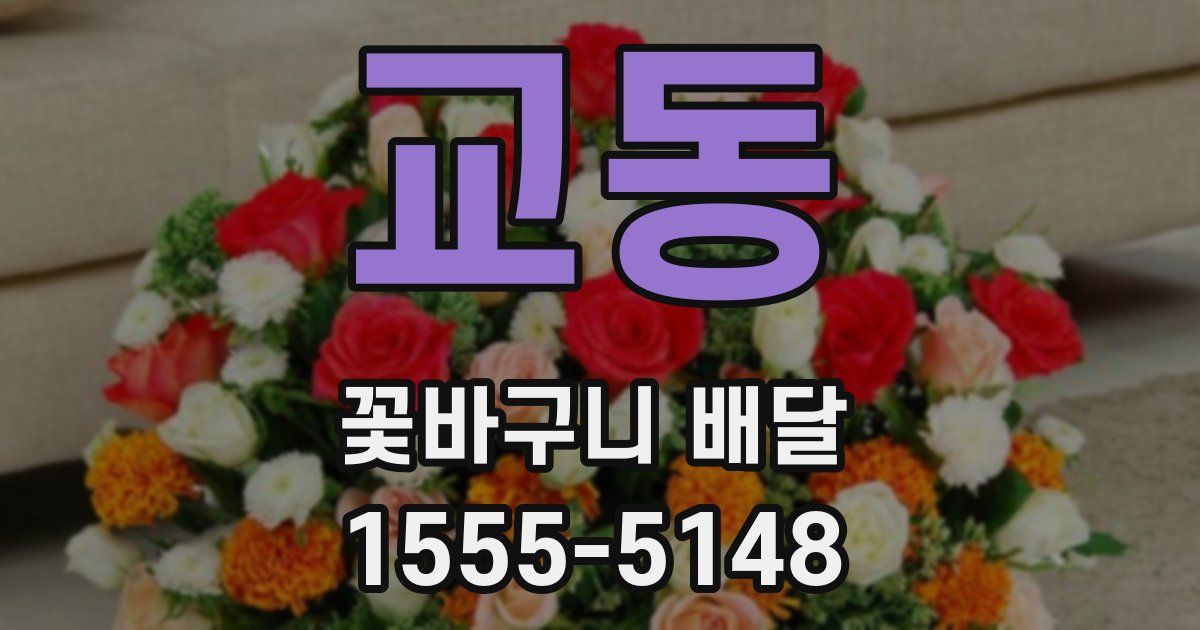교동 꽃바구니 배달