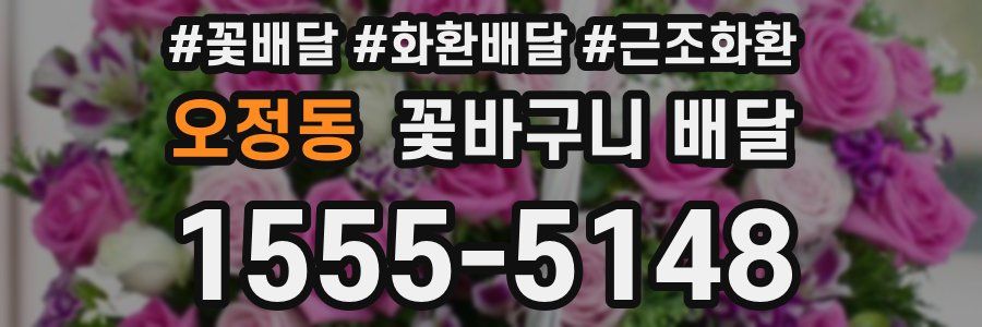 오정동 꽃바구니 배달