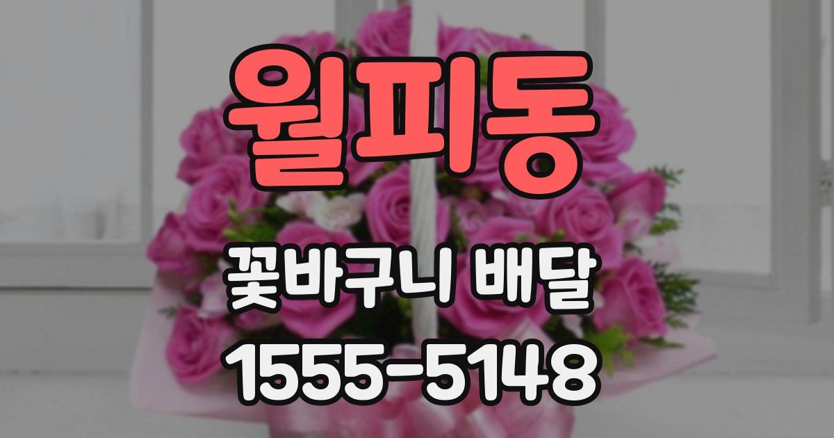 월피동 꽃바구니 배달