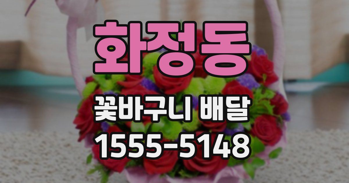 화정동 꽃바구니 배달