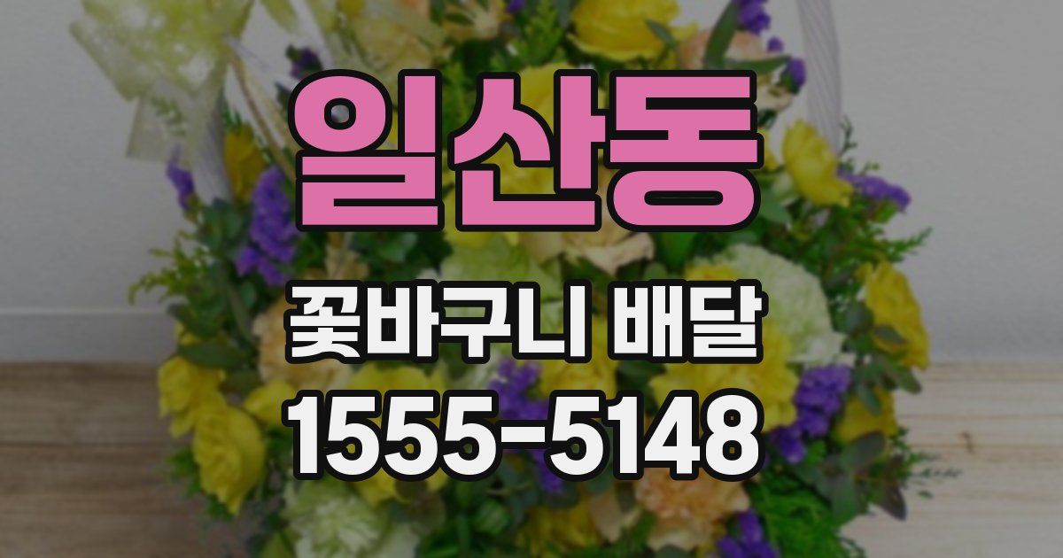일산동 꽃바구니 배달