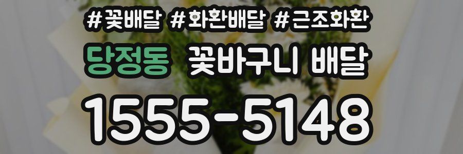 당정동 꽃바구니 배달