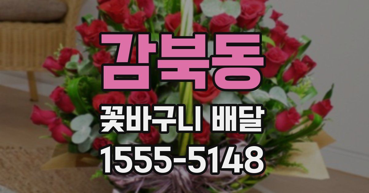감북동 꽃바구니 배달