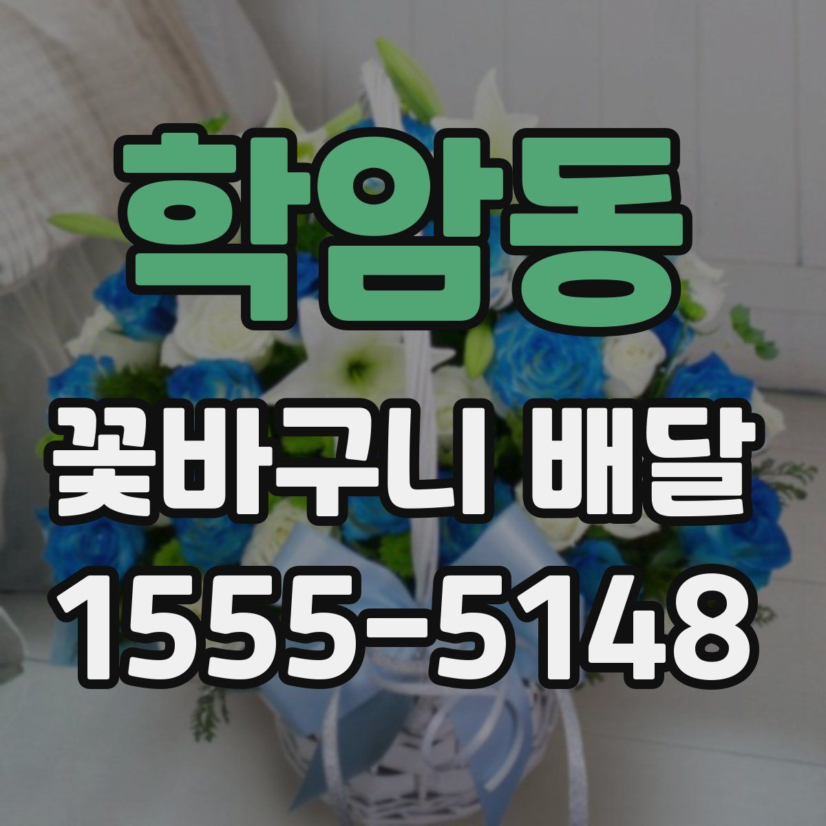 학암동 꽃바구니 배달