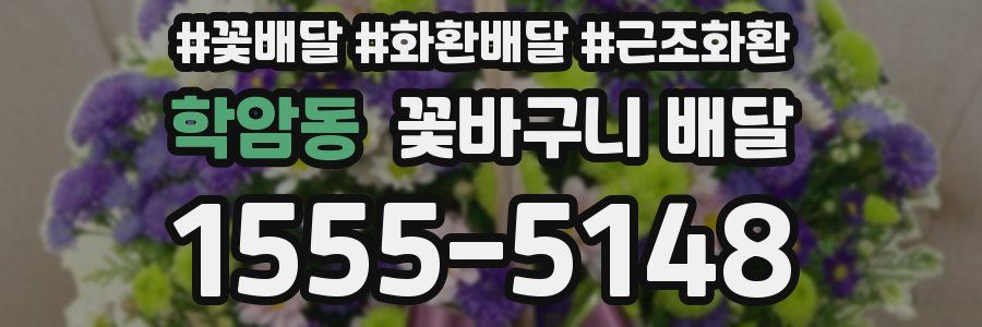 학암동 꽃바구니 배달