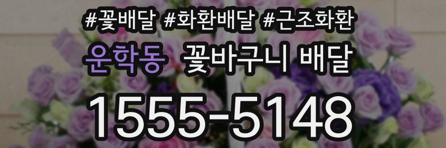 운학동 꽃바구니 배달
