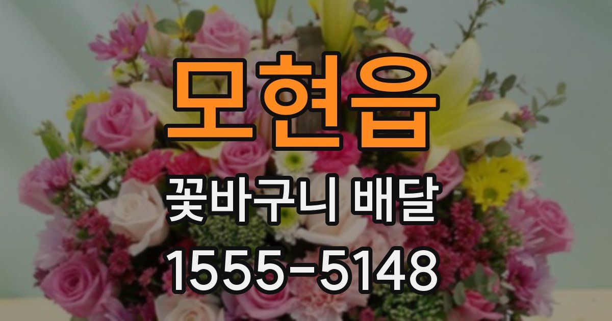 모현읍 꽃바구니 배달
