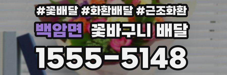 백암면 꽃바구니 배달